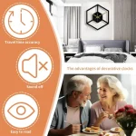 Horloge murale décorative en forme de cube avec design minimaliste, idéale pour la décoration intérieure moderne.