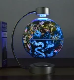 Lampe décorative planète Terre avec effets lumineux et animations.