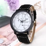 Montre avec cadran illustrant des fonctions trigonométriques et des angles, idéale pour les amateurs de sciences et de mathématiques.