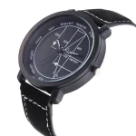 Montre scientifique avec cadran mathématique affichant des fonctions trigonométriques et des angles, idéale pour les amateurs de science et de mathématiques.