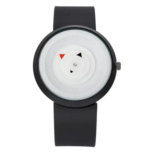 Montre scientifique moderne avec cadran minimaliste, affichant des indicateurs colorés pour une lecture précise, idéale pour les amateurs de science et de design innovant.