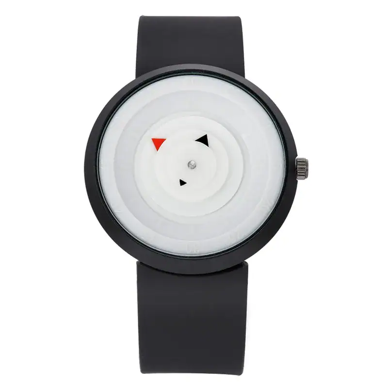 montre-originale-pour-homme-1 Montre scientifique moderne avec cadran minimaliste, affichant des indicateurs colorés pour une lecture précise, idéale pour les amateurs de science et de design innovant.