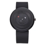Montre scientifique avec cadran minimaliste et aiguilles colorées, conçue pour les amateurs de science et de design innovant. Parfaite pour la décoration ou un usage pratique.