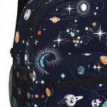 Sac à dos avec motif d'espace et planètes.