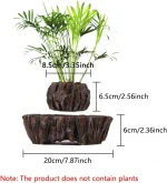 Balcon, intérieur ou bureau, plante artificielle en bois naturel.