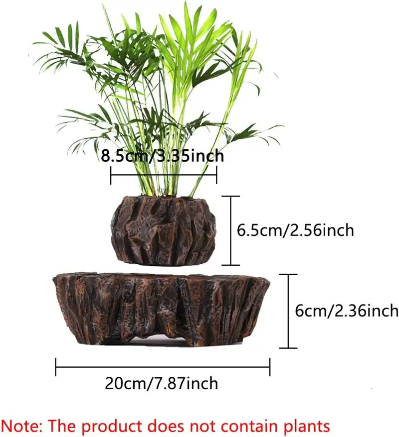 pot-de-fleur-incroyable-style-rocher-1 Balcon, intérieur ou bureau, plante artificielle en bois naturel.