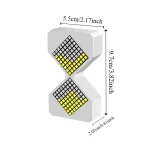 Modèle de cube de visualisation scientifique avec grille et couleurs jaunes, utilisé pour illustrer des concepts de science ou d'ingénierie.