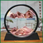 Baladez-vous dans un paysage montagneux en 3D avec cette décoration innovante en verre. Un objet de décoration unique qui évoque la nature et l'aventure.