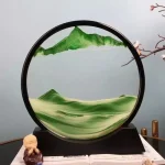 Objet scientifique | Décoration montagne en verre.