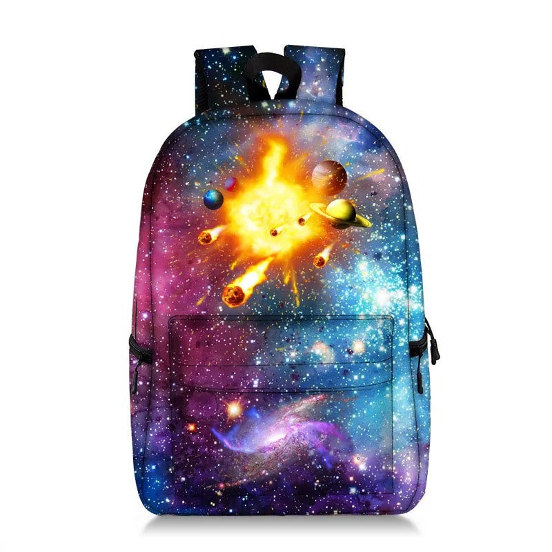 sac-a-dos-asteroides-1 Sac à dos avec motif galaxie et planètes.