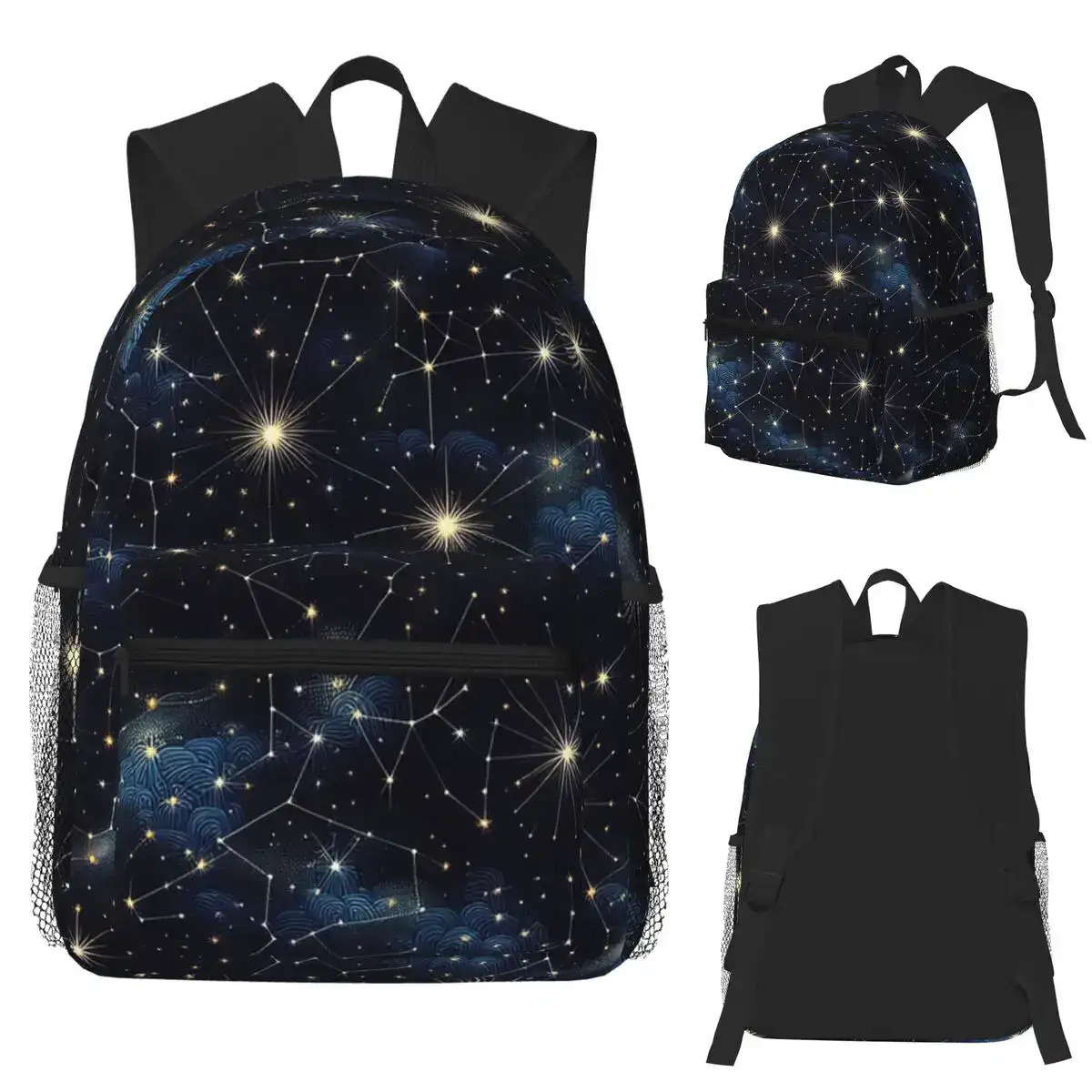 sac-a-dos-etoile-1 Sac à dos avec motif constellation et étoiles brillantes, parfait pour les amateurs d'astronomie et de science. Design inspiré de l'univers, idéal pour l'école ou les sorties.