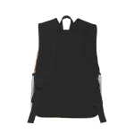Sac à dos noir avec poches en filet pour accessoires scientifiques, idéal pour étudiants et professionnels, pratique et résistant.