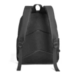Sac à dos noir robuste, idéal pour étudiants et professionnels, avec plusieurs compartiments pour un rangement organisé et confort optimal.