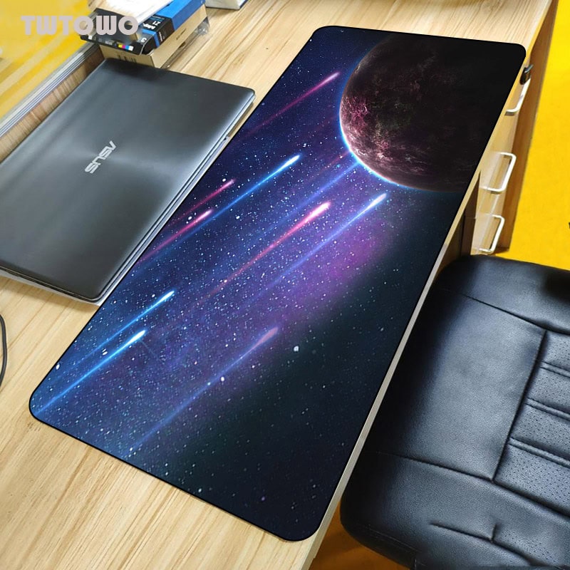 tapis-de-souris-meteores-1 Tapis de bureau avec motif spatial, planètes et étoiles.