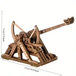 Moteur à vapeur en bois, modèle éducatif pour expériences scientifiques et décoration. Parfait pour les amateurs de sciences et de bricolage, avec dimensions précises.