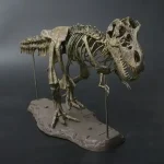 Modèle de squelette de T-Rex en résine, détaillé et réaliste, parfait pour la décoration scientifique ou éducative.