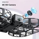Caméra de drone 6K HD avec lentilles avancées pour prises de vue aériennes de haute qualité.