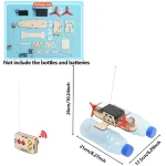 Drone éducatif avec télécommande et composants pour montage, idéal pour projets scientifiques et éducatifs.
