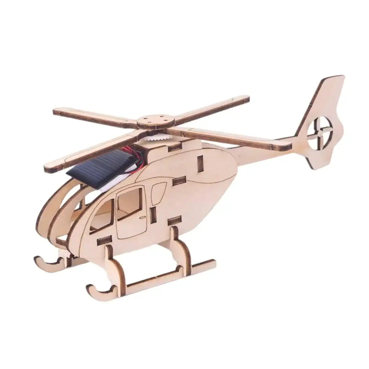 jouet-helicoptere-solaire-3d-1 Hélicoptère en bois à assembler avec moteur solaire, parfait pour la décoration scientifique ou éducative. Facile à monter, idéal pour les amateurs de modèles mécaniques et de sciences.