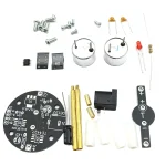 Ensemble de composants électroniques variés pour expérimentations et bricolage scientifique.