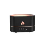 Porte-bougie décoratif en forme de flamme avec lumière LED chaleureuse, idéal pour créer une ambiance cosy et scientifique dans votre intérieur.