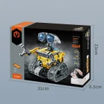 Robot éducatif programmable en kit avec chenilles, contrôleur et accessoires pour enfants, idéal pour apprendre la robotique et la programmation.