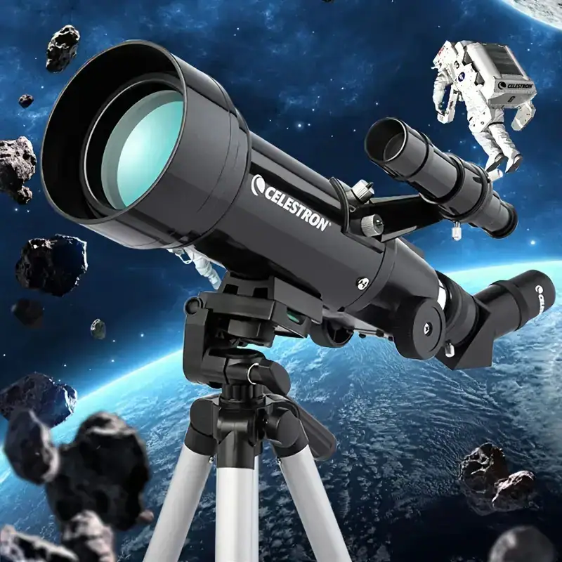 telescope-debutant-70mm-pro-nomade-1 Télescope Celestron pour l'observation des étoiles et des planètes dans l'espace. Parfait pour l'astronomie amateur et l'exploration spatiale.