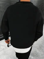 Polaire noire unisexe, idéale pour la décoration ou comme vêtement de sport, avec un design simple et moderne. Parfaite pour un look décontracté ou pour ajouter une touche scientifique à votre style.