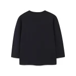 Pull noir unisexe, style minimaliste, parfait pour une tenue décontractée ou professionnelle, fabriqué en coton doux pour un confort optimal.