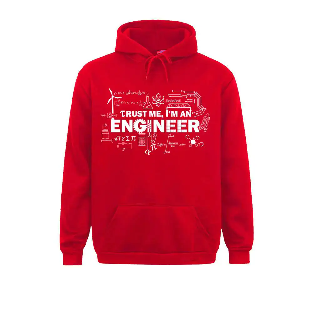 sweat-ingenieur-1 Vérifiez ce sweat à capuche rouge avec un motif d'ingénieur et des symboles scientifiques, parfait pour les passionnés d'ingénierie et de sciences.